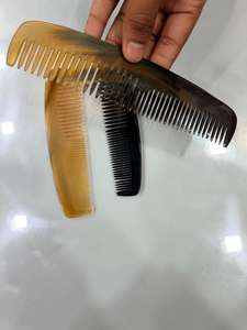 Peine de Cuerno de Búfalo Natural Ecológico Hecho a Mano para Masaje de Barba y Cabello, Colores Aleatorios, Multiusos, Diferentes Tamaños - Product Image 2