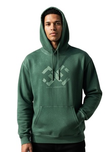 Sudadera con capucha personalizada para hombre, de corte holgado, de tejido grueso, estilo vintage desgastado, de forro polar, con hombros caídos, tipo jersey, estilo streetwear - Product Image 1