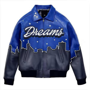 Personalizado OEM fabricante de alta calidad 2025 Chenille bordado hombres Universidad personalizado béisbol bombardero Letterman cuero - Product Image 1