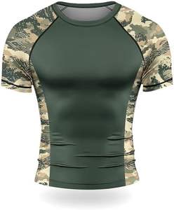 OEM Short Sleeve <b>Rashguard</b> Custom <b>BJJ</b> Compression Shirt for Jiu Jitsu and MMA Quick Dry and Breathable - Product Image 5
