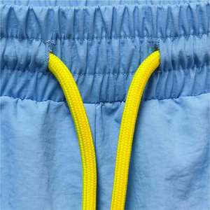 Pantalones cortos de Jogger deportivos de calle de verano personalizados para hombre, pantalones cortos de entrenamiento de nailon informales con logotipo, pantalones cortos con cordón de cintura media - Product Image 3