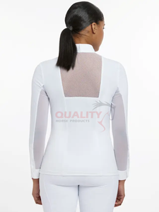 Confortable femmes équitation spectacle chemises léger à manches longues tissu doux conception Durable pour vêtements de sport équestre - Product Image 2