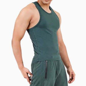<b>Mens</b> Sleeveless Crop Stringer Tank Top Gym Wear <b>Muscle</b> Fit Workout Bodybuilding Training Athletic <b>Vest</b> - Product Image 4