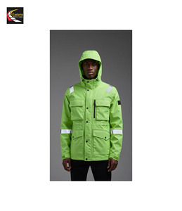 Mono trasero de acción de manga larga para hombre de alta calidad con bolsillos con cremallera uniforme mecánico ropa de seguridad reflectante - Product Image 4