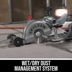 Sierra de hormigón eléctrica de 7 pulgadas con transmisión por tornillo sin fin para fuente de alimentación - Product Image 3