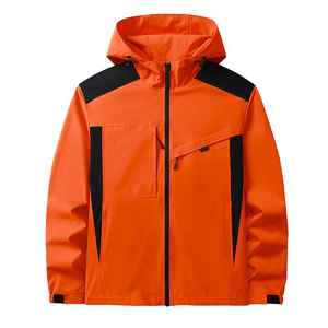 Chaqueta cortavientos impermeable al por mayor de marca de alta calidad de carcasa dura con capucha personalizada su propio diseño y logotipo - Product Image 2