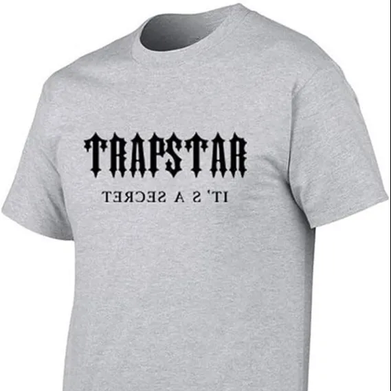 Trapstar T-Shirts Chenille Gedecodeerd Korte Set-Candy Flavours London Heren Hoge Kwaliteit Geborduurde Tops Activewear