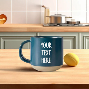 Dropshipping Tasse en céramique bleue simple face avec tasse gravée au laser EffiPrint au design personnalisé - Product Image 2