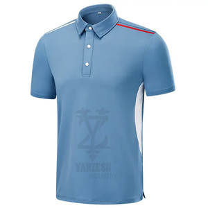 Camisa de golf que absorbe la humedad 100% algodón para hombres Polo transpirable camiseta Polo impresa personalizada en blanco liso - Product Image 4