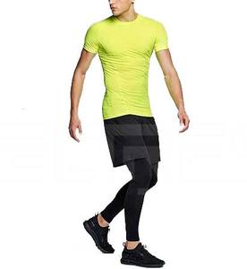 Nouvelles chemises de gymnastique Premium 2025 T-shirts de compression de fibres pour hommes adultes Chemise solide au prix de gros - Product Image 1