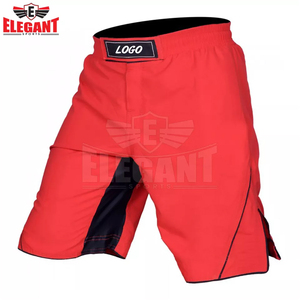 Elegantes deportes mejor calidad tallas grandes hombres MMA Fighting Shorts ropa de abrigo de cintura media con patrón sólido hombres ropa para luchar - Product Image 5