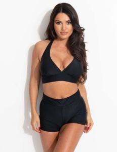 Traje de Baño Floral de 2 Piezas para Niñas con Perlas, Talla Grande, Cuello en V Profundo, Diseño con Espalda Descubierta y Adornos de Perlas para Ropa de Playa de Verano - Product Image 4