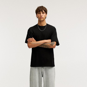 Camisetas geniales con hombros caídos de 240g y 280g, ropa de calle de calidad personalizada, camiseta de gran tamaño para hombre, la mejor Camiseta de algodón de peso pesado para hombre - Product Image 1