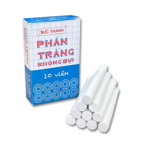 Wholesale Customizable Logo Available White Dust-free <b>Chalk</b> Writing Tools Office Stock - 10pcs/box - Product Image 1