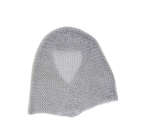 ชุดเกราะจดหมายลูกโซ่ยุคกลางมีฮู้ดโซ่สีเงินดีไซน์เรียบง่าย - Product Image 1