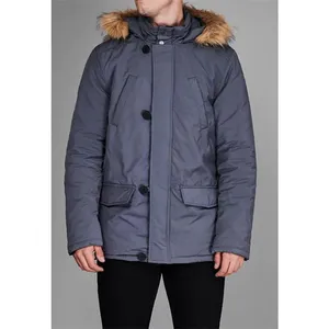 Parka de Invierno para Hombre de Alta Calidad OEM/ODM, Cortavientos e Impermeable con Capucha, Chaqueta con Capucha Aislante Personalizada - Product Image 3