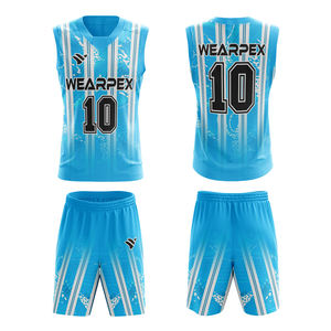 Maillot de basket-ball réversible de haute qualité 100% polyester, personnalisé, respirant, ensemble d'uniformes d'entraînement pour hommes - Product Image 1