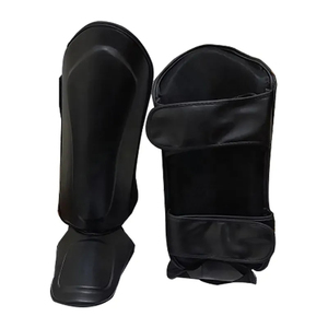 Hecho a medida MMA Boxeo Muay Thai Shin Instep Guard Diseño clásico Elástico PU Protección Entrenamiento Espinilleras Función de compresión - Product Image 1