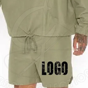 Nuevo Conjunto de Chaqueta y Pantalones Cortos de Invierno para Hombre, Diseño Personalizado, Tela de Forro Polar con Cierre Reflectante y Logotipo Personalizado - Product Image 4