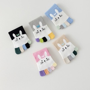 <b>Cute</b> Cartoon Animal Five-Toe <b>Socks</b> for Youth Soft Cotton Breathable Custom Logo Available in Multi-Colors for Daily Comfort - Product Image 3
