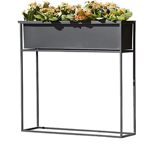 Meilleur ensemble de jardinière en fer intérieur/extérieur de haute qualité Simple nouveau dernier design noir pour jardin chambre pour fleurs artificielles - Product Image 4