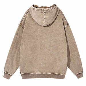 Meilleure vente Veste d'hiver à capuche pour homme Design personnalisé avec motif uni Tissu polaire Technique de teinture unie Service OEM - Product Image 4