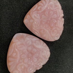 Belle main poire forme rose opale sculpté pierres précieuses gouttes changement de couleur naturelle optique spécial bijoux bricolage - Product Image 6