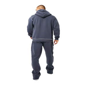 Men Premium Athletic Tracksuit Set Slim Fit Quick Dry and Breathable <b>Polyester</b> <b>Jogger</b> Outfit - Product Image 4