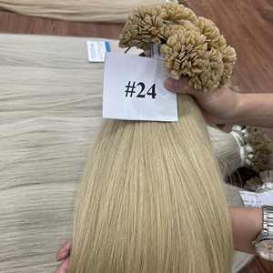 Haute Qualité Bonlde Couleur Extensions De Cheveux Vietnamiens Pointe De Kératine Extensions De Cheveux Humains Extension De Cheveux À Pointe Plate - Product Image 2
