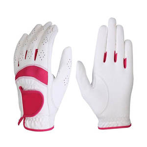 Professional High Quality Sheepskin Adult Golf Gloves with Custom Logo Color Design <b>Mens</b> Cabretta Leather Golfing Gloves - Product Image 1