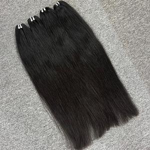 Cabello Remy camboyano liso Natural 100%, cabello crudo vietnamita tejido de un donante, cabello humano de alta calidad - Product Image 4