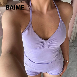 Nuova Collezione 2025: <span class=keywords><strong>Top</strong></span> Sportivi da Donna per Yoga con Spalline Lunghe e Lunghezza Regolabile - Product Image 4