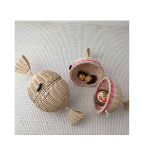 Rústico Boho granja sostenible único Reno estrellas adornos colgantes X-mas decoración hecha a mano ratán adornos navideños mimbre - Product Image 1