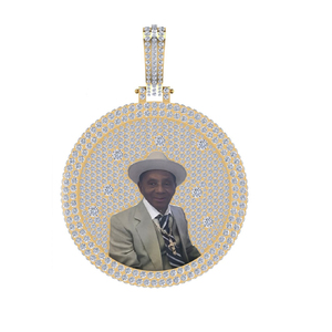 Atractivo laboratorio cultivado diamante colgante encanto 14K oro E Color corte brillante VVS2 elegante alta calidad clásico mujer aniversario - Product Image 5