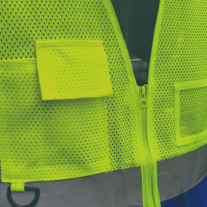 Chaleco de Seguridad de Alta Visibilidad Impermeable al por Mayor, Diseño Reflectante, Secado Rápido, Transpirable, con Bolsillos para Exteriores - Product Image 2