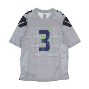 Maillot de football résistant à la décoloration avec chiffres brodés Maillot de football américain avec chiffres et logos Pro-Stitch - Product Image 2