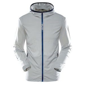 Chaqueta Cortavientos Reversible con Capucha de Secado Rápido para Hombre, para Deportes al Aire Libre en Invierno, Tejido Transpirable de Poliéster/Nailon - Product Image 3
