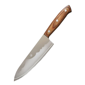 Cuchillo de Chef de acero damasco de calidad superior personalizado al por mayor mango de madera pakka bueno para cocinar cuchillo de cocina de etiqueta privada - Product Image 1