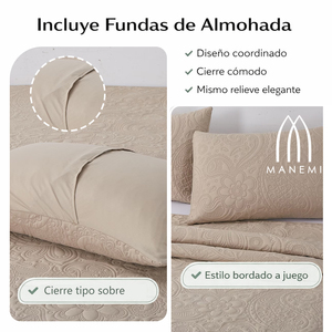 Cubrecama de Verano MANEMI con 1 o 2 Fundas de Almohada, Varios Tamaños - Product Image 4