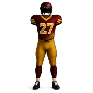 Ensembles de maillots et de pantalons de football américain en polyester respirant personnalisé à manches courtes pour équipes - Product Image 4