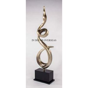 Calidad Superior Metal plata brillante pulido Arte Abstracto diseñador escultura Hogar y Hotel dormitorio decoración suministro de la India - Product Image 5