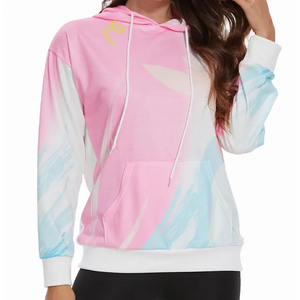 Sudaderas con Capucha Sublimadas para Mujer, Diseño Personalizado, Mangas Largas, Servicio OEM, Venta al Por Mayor, Transpirables, Ecológicas, Ropa Casual Urbana - Product Image 1