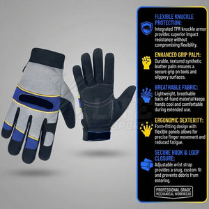 Meilleurs gants de travail robustes, gants mécaniques à forte adhérence pour la réparation automobile, les travaux de garage, la manipulation de machines et les tâches quotidiennes - Product Image 5