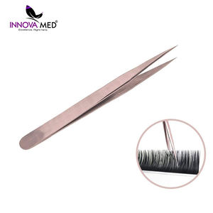 Pinzas para Pestañas Recién Llegadas Hechas en Pakistán, Pinzas para Pestañas de Calidad Profesional Personalizadas, de Acero Inoxidable con Punta Puntiaguda - Product Image 2