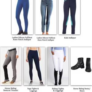 Pantalones de cuero y nailon de asiento completo personalizados de alta calidad Modelo Jodhpurs de invierno mallas de montar para deportes ecuestres - Product Image 3