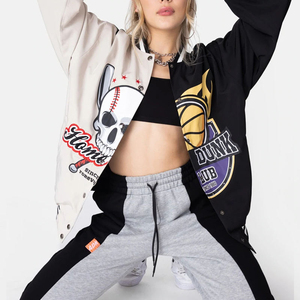 Chaquetas Varsity de Satén para Hombre, Tendencia de Moda, Cuello Alto, Impermeables, Resistentes al Viento, Transpirables, Duraderas, Estilo Urbano - Product Image 2