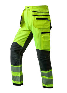 Pantalones de trabajo de seguridad OEM ODM Pantalones DE TRABAJO reflectantes de alta visibilidad con múltiples bolsillos Pantalones cargo personalizados de alta calidad - Product Image 5