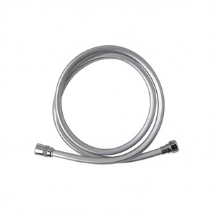 Tuyau de douche flexible chromé de 150 cm avec accessoires pour articles de bain et de toilette - Product Image 3