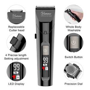 Recortadora de Pelo Profesional para Hombre, Precisión, Cabello Largo, Impermeable IPX7, Recargable, Fuente de Alimentación USB, Funciones Ajustables, Enchufe Estadounidense - Product Image 5