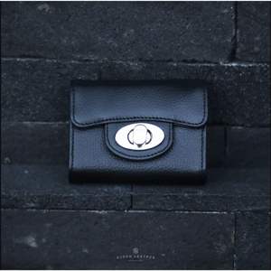 Mini carteras de cuero de colores altos, monedero y tarjeta compacta para mujer con cierre de Giro Seguro, cuero Djoen de Indonesia - Product Image 2